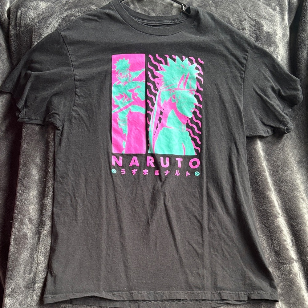 Naruto Black Graphic T-Shirt